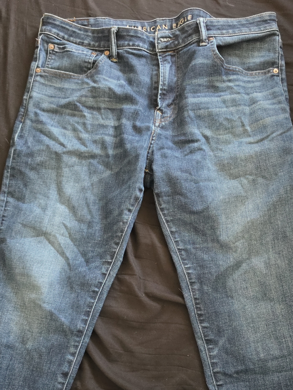 American Eagle Outfitters Men’s Slim Straight Dark Blue Jeans